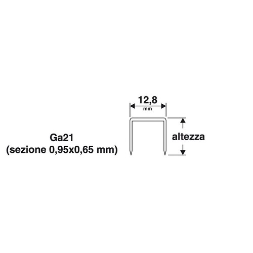 Punti 8x14 mm14 1000pz x - punti,